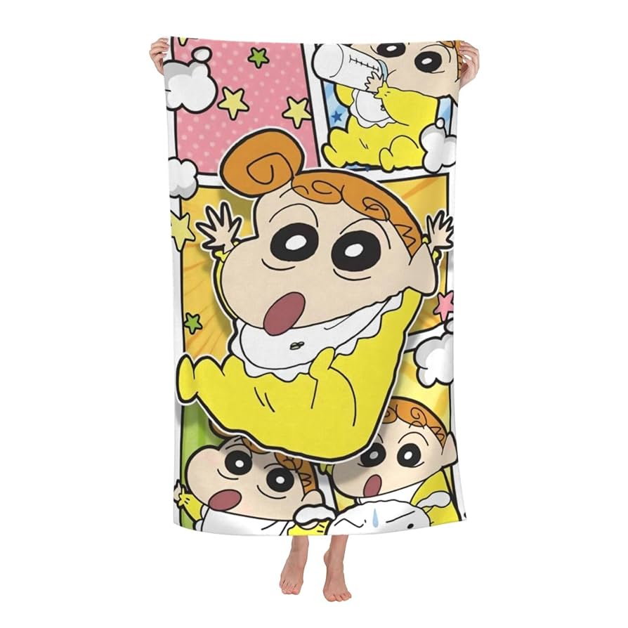 Amazon｜バスタオル クレヨンしんちゃん ひまわり タオル